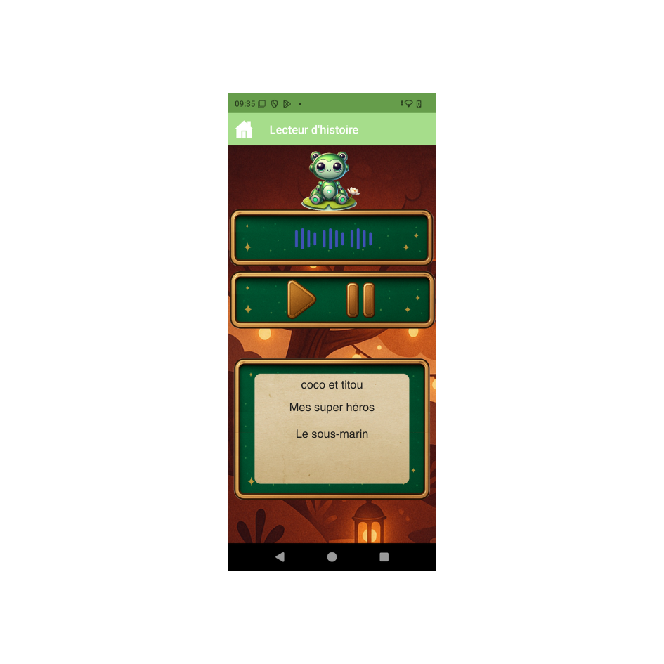 Application Storiatell sur smartphone – Générer une histoire audio personnalisée